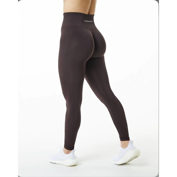 Alphalete Pants - Brand New Alphalete Amplify Leggings Chocolate Sz M